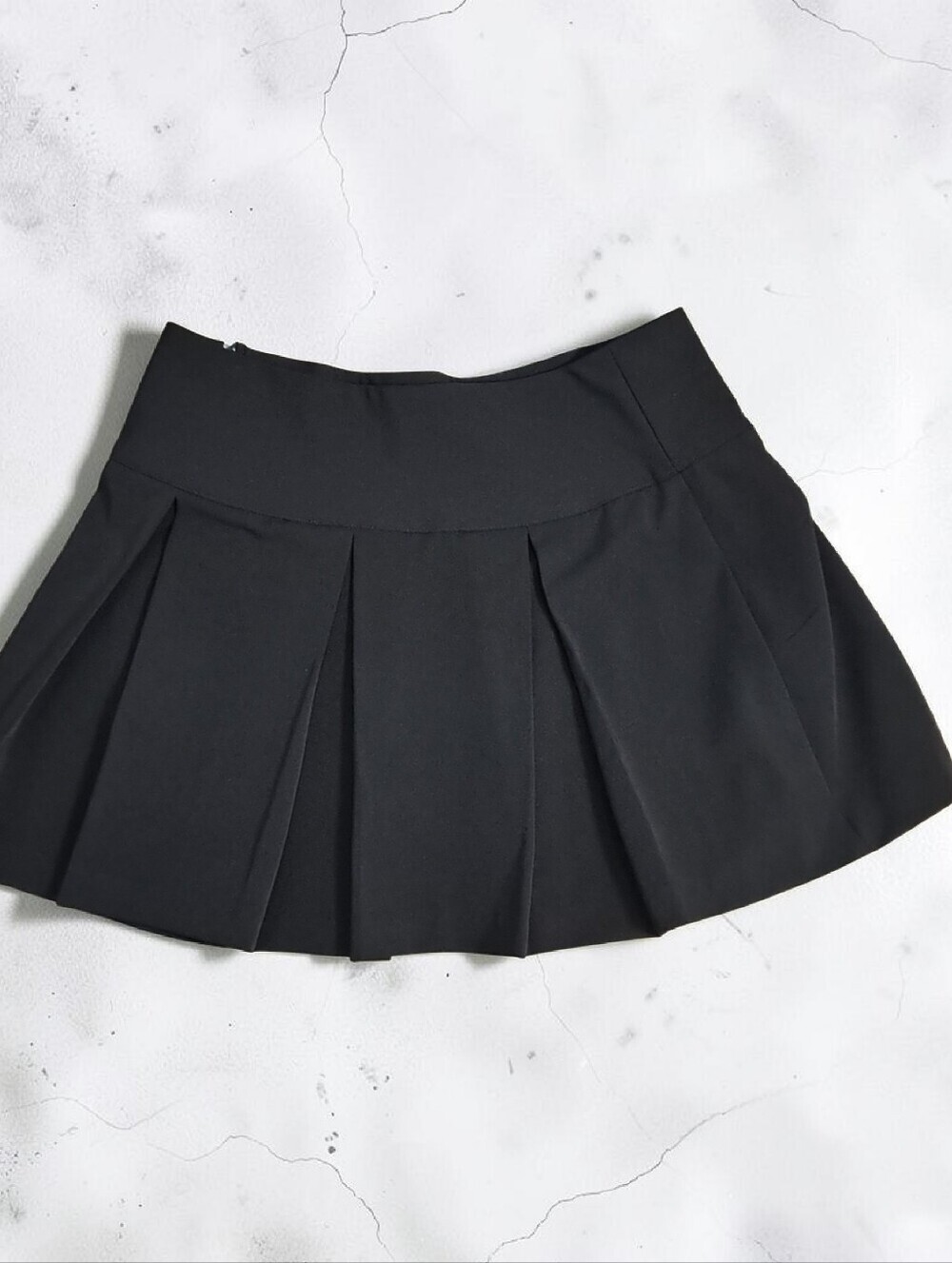 Taunt Black Pleated Mini Skirt
